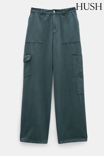 Hush Grey Beatrice Soft Utility Trousers (E11285) | £89