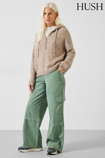 Hush Green Tulsy Wide Cargo Trousers (E11358) | £95
