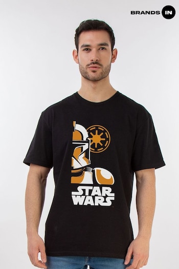 HWQB85 In Black Star Wars Stormtrooper Art Poster Mens T-Shirt (E11429) | £23