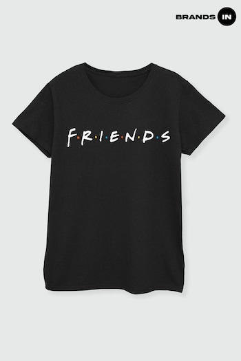 Brands In Black Friends Logo Women T-Shirt (E11435) | £24