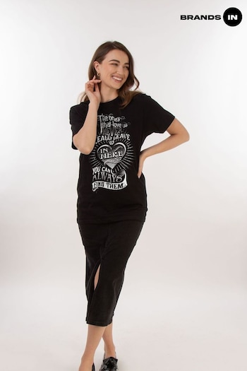 Brands In Black Harry Potter The Ones That Love Us Women Boyfriend Fit T-Shirt (E11439) | £23