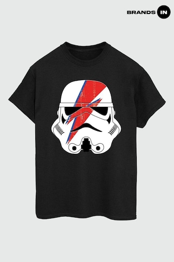 HWQB85 In Black Star Wars Command Stormtrooper Glam Mens T-Shirt (E11440) | £23