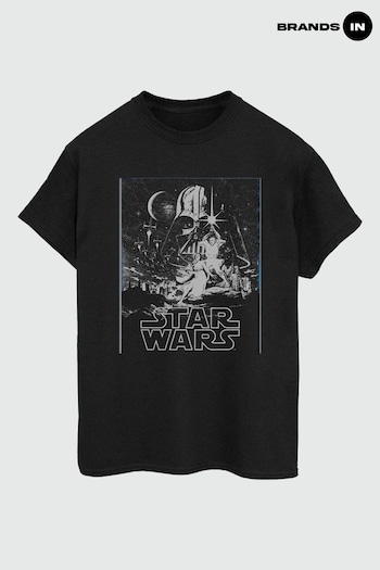 Brands In Black Star Wars New Hope Poster Mens T-Shirt (E11449) | £23
