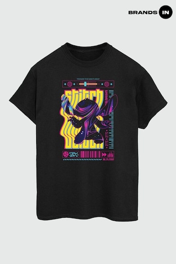 Brands In Black Lilo & Stitch Techno Stitch T-Shirt (E11454) | £23