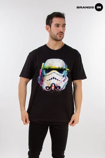 etudes In Black Star Wars Command Stormtrooper Art Mens T-Shirt (E11455) | £23