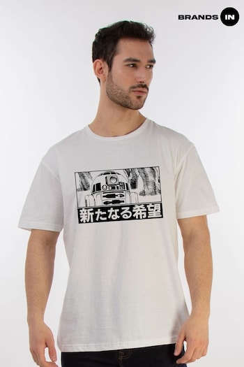 Brands In White Star Wars R2D2 Japanese T-Shirt (E11485) | £23