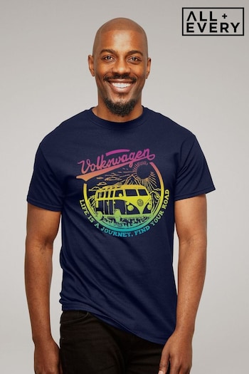 All + Every Blue Volkswagen Life Is A Journey Mens T-Shirt (E11506) | £23