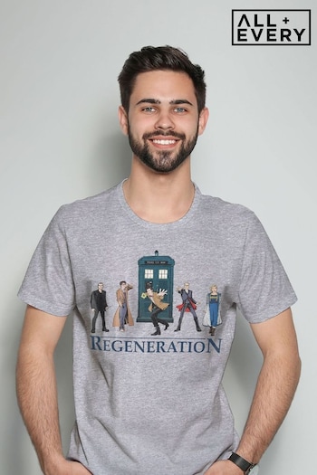 All + Every Grey Doctor Who Regeneration Mens T-Shirt (E11523) | £23