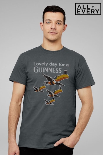 All + Every Grey Guinness Toucans Lovely Day For A Guinness Mens T-Shirt (E11524) | £23