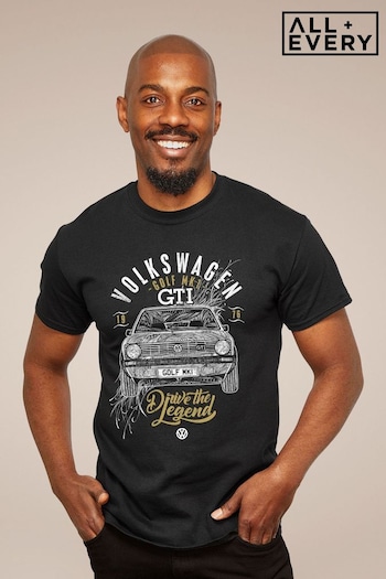 All + Every Black Volkswagen Golf GTI Drive The Legend Mens T-Shirt (E11537) | £23