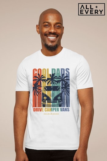 All + Every White Volkswagen Cool Dads Drive Campervans Mens T-Shirt (E11546) | £23
