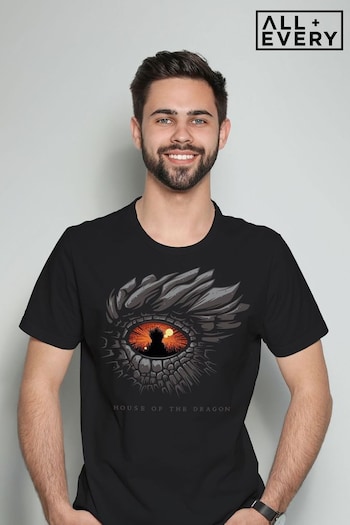 All + Every Black House Of The Dragon Eye Of The Dragon Mens T-Shirt (E11587) | £23