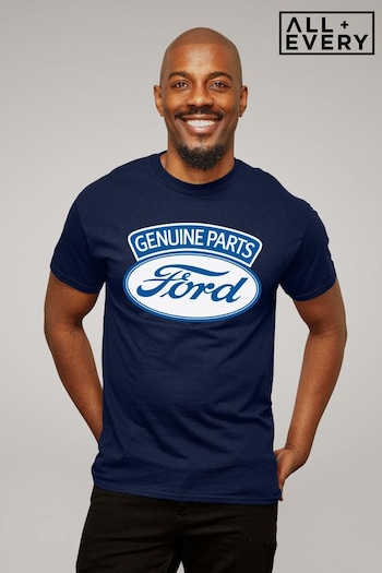 All + Every Blue Ford Genuine Parts Iconic Logo Mens T-Shirt (E11592) | £23