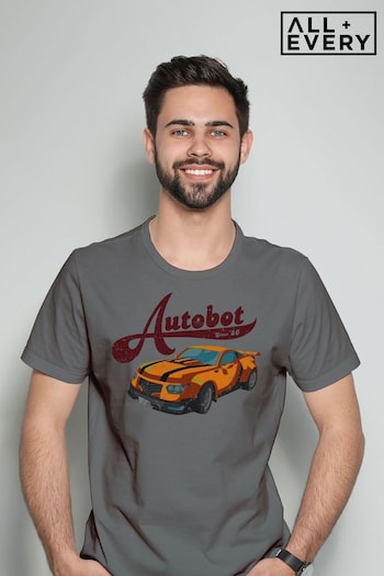 All + Every Grey Transformers Bumblebee Car Autobot Mens T-Shirt (E11612) | £23