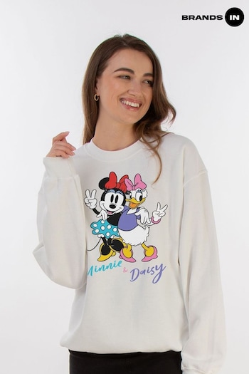 Brands In White Womens Minnie Mouse And Daisy Duck Disney Sweatshirt (E11622) | £36
