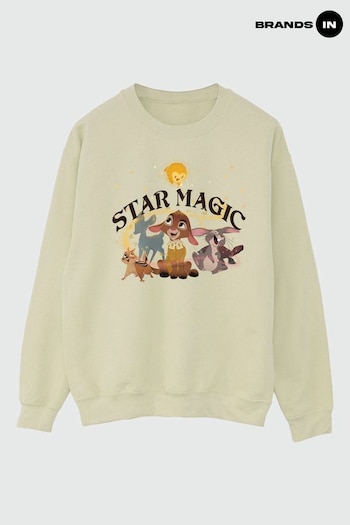 Brands In Cream Wish Star Magic Group Adult Unisex Sand Sweatshirt (E11640) | £36