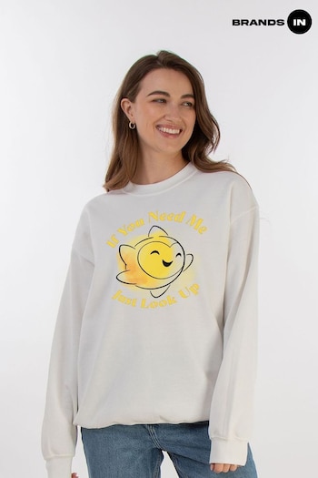 Brands In White Womens Wish If You Need Me Just Look Up Sweatshirt (E11647) | £36