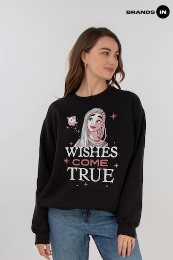 Brands In Black Wish Wishes Come True Women Sweatshirt (E11653) | £36