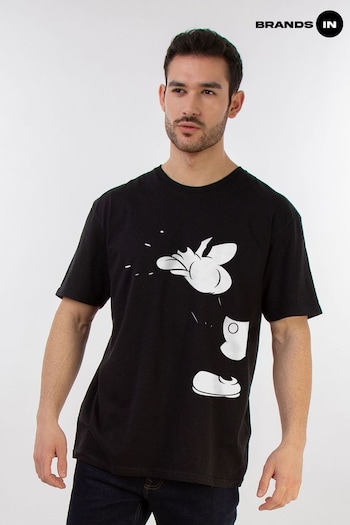 HWQB85 In Black Mens Mickey Mouse Disney T-Shirt (E11661) | £23