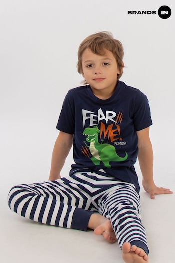 Brands In Blue Toy Story Fear Me Boys Stripes Pyjamas (E11858) | £19