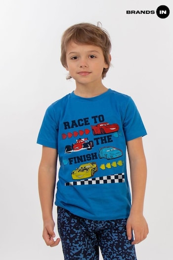 Brands In Blue Cars Race To The Finish Boys Royal Camo Pyjamas (E11860) | £19