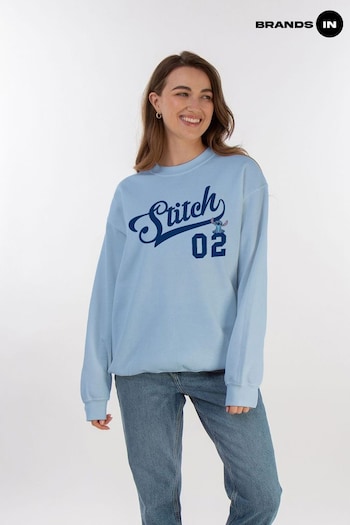Brands In Blue Lilo and Stitch Athletic Women Baby Sweatshirt (E11864) | £36