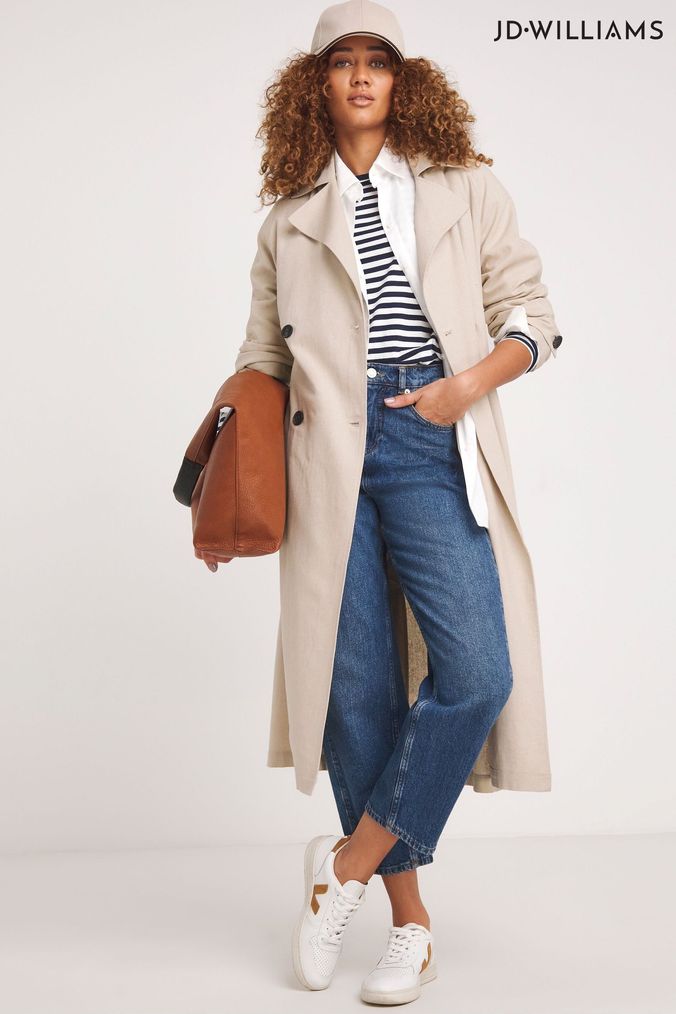 Women s Long Linen Coats Jackets Next Official Site