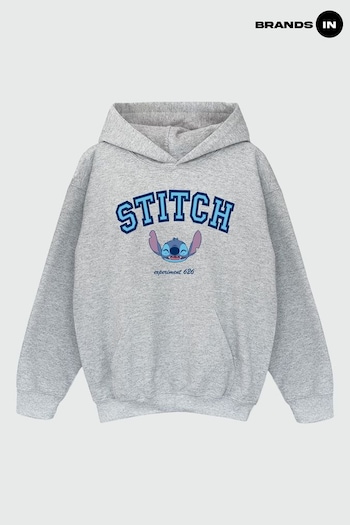 Brands In Grey Lilo Stitch Collegial Girls Heather Hoodie (E11875) | £29