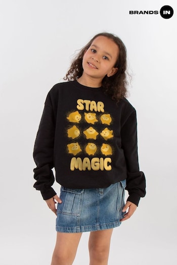 Brands In Black Unisex Wish Star Magic Tile Sweatshirt (E11915) | £24