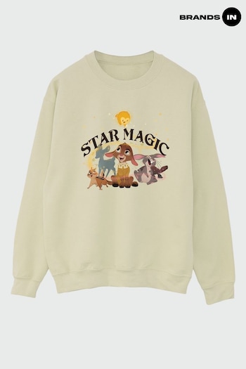 Brands In Cream Wish Star Magic Group Kids Unisex Sand Sweatshirt (E11922) | £24
