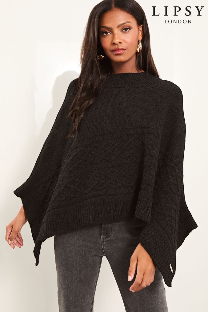 Buy Women s Black Ponchos Online Next UK