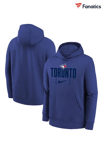 Fanatics Blue Toronto Jays Club Fleece Club Stack Youth Hoodie (E12248) | £48