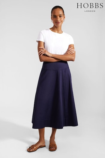 Hobbs Blue Cecelia Skirt (E12357) | £99