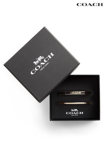 COACH Personal Gold Tone Signature Duo Bangle Boxed Set (E12411) | £95