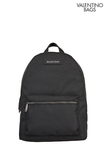 Valentino Bags Black Nik Re Canvas Backpack (E12488) | £159