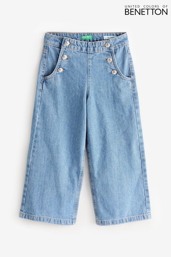 Benetton Blue Non-Stretch Denim Trousers (E12510) | £40