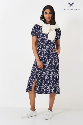 Crew Clothing Odelia Tie Neck Shirt Dress (E12835) | £89