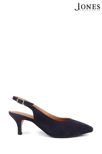 Jones Bootmaker Blue Zaria Slingback Heels (E12889) | £89