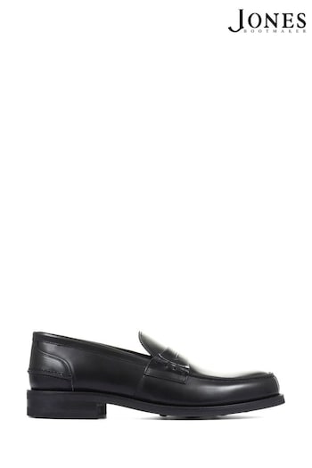 Jones Bootmaker Chorleywood 2 Leather Penny Black Loafers (E12899) | £160