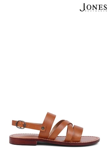 Jones Bootmaker Natural Hermione Leather Sandals (E12904) | £89