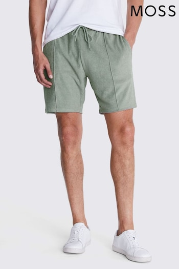 MOSS Green Terry Towelling Shorts (E12967) | £40