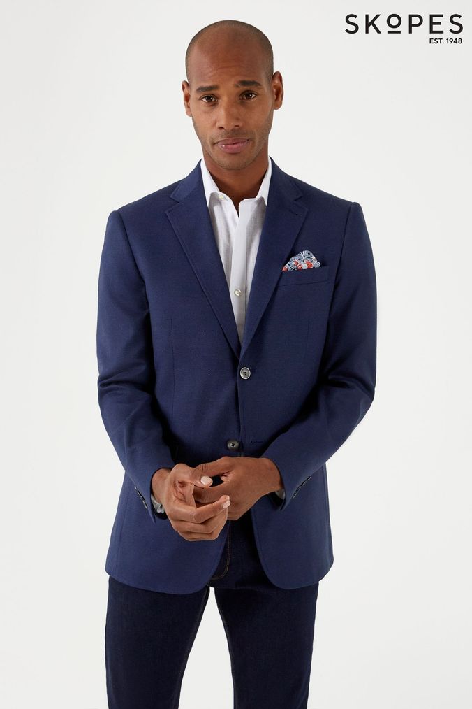 Next blue blazer mens on sale