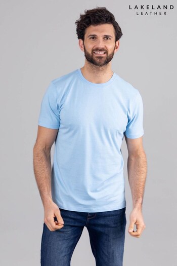 Lakeland Clothing Blue Logan Cotton Blend Short Sleeve T-Shirt (E13441) | £20