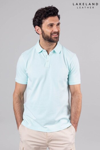 Lakeland Clothing Green Hudson Cotton Blend Short Sleeve Polo Shirt (E13443) | £35