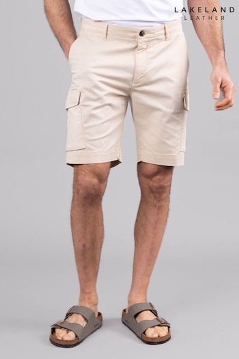 Lakeland Clothing Lance Cotton Utility Brown Shorts (E13795) | £39