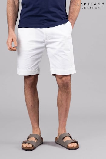 Lakeland Clothing Cream Fynn Cotton Shorts (E13797) | £39