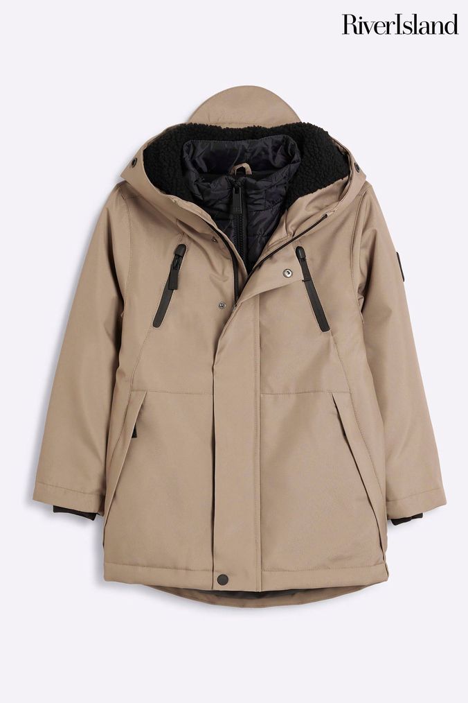 River island coats boys best sale