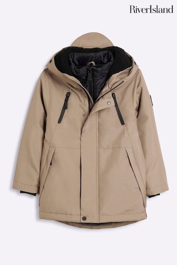 River Island Natural Boys Parka Coat (E14464) | £40