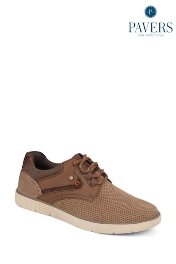 Pavers Lace-Up Casual Brown Shoes (E14472) | £50