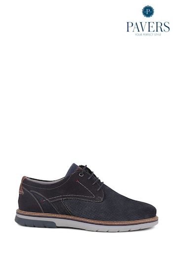 Pavers Blue Lace-Up Shoes (E14511) | £55